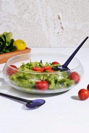California Kaşıklı Cam Salata Tabağı 30 cm RKMEKK131 - EMG Home & More