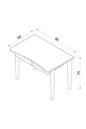 Çalışma Masası Flora Logo Bilgisayar - Öğrenci Çalışma Masası (MEŞE) Gçö-03 - 5