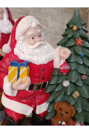 Çam Ağaçlı Noel Baba Heykeli, Noel Baba Biblo, Yılbaşı Hediyesi noel8 - 3