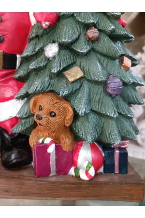Çam Ağaçlı Noel Baba Heykeli, Noel Baba Biblo, Yılbaşı Hediyesi noel8 - 4