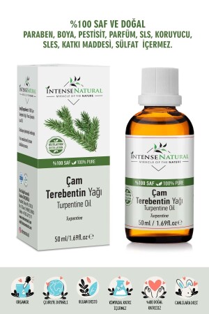 Çam Terebentin Uçucu Yağı 50 ml %100 Saf Ve Doğal Pine Turpentine Essential Oil - 1