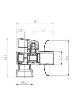 Çamaşır Makinesi Musluğu (filtreli) 69125 - 2