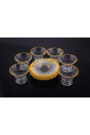 Camger Magnolia Gold vergoldetes Mitgift-Geschenk, 12-teiliges Snack-Set und Präsentation ALG01 - 6