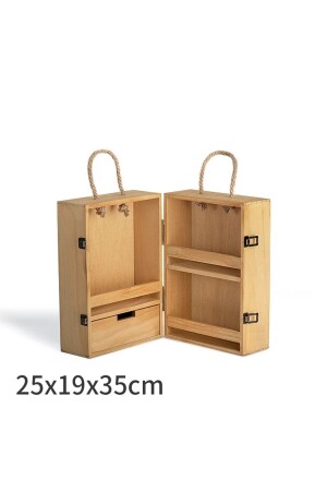 Camping- und Picknicktasche aus Holz - 3