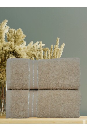 Can 2'li Ekstra Yumuşak, Su Emici 50x85 Açık Kahve El-yüz-baş Havlu Seti 300 gram CN2023 - Şelale