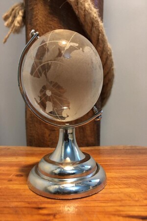 مكنز-دورة كريستال الزجاج الأرض الكرة الأرضية مكتب تزيين الطاولة الهدية - Canderel