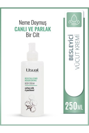 Canlandırıcı & Besleyici ve Nemlendirici Cotton Milk Vücut Kremi 250 ml UCottonMilk-001 - 1