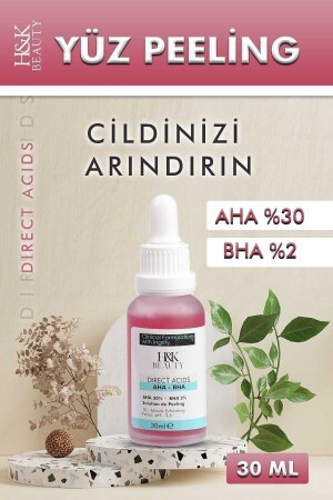 Canlandırıcı Cilt Tonu Eşitleyici Kırmızı Kolejen Serum 30 ml Aha %30 Bha %2 Ph % 3.5 Serum 68 - 2