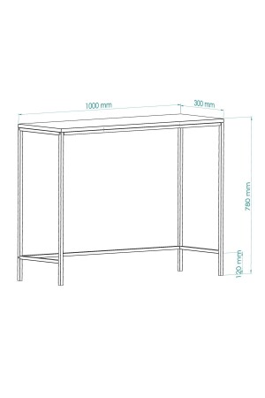 - Canvas Metal Dresuar Dekoratif Kahve Köşesi Konsol Siyah - Şeffaf Camlı - 5