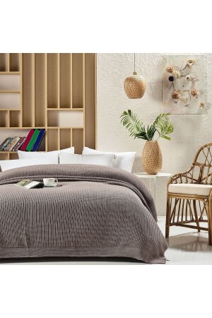 Cap2101 Strickdecke Nerz Double Beige CAP2101 VIZON-M42-R9 - 2