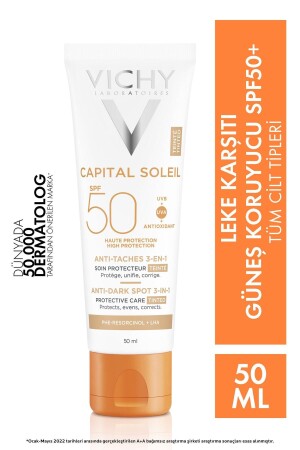 Capital Soleil Farbiger Anti-Makel-Sonnenschutz LSF 50 für alle Hauttypen, 50 ml - 1