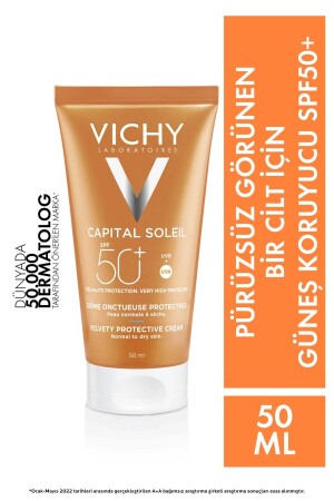 Capital Soleil Velvety Cream Çok Yüksek Korumalı Yüz Güneş Kremi Spf 50 - 50 ml - 2