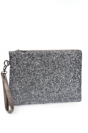 Capone Boncuklu Paris 220 Platin Kadın Clutch Çanta 356-Z003-ETİ-220-001 - 6