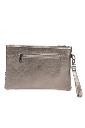 Capone Boncuklu Paris 220 Platin Kadın Clutch Çanta 356-Z003-ETİ-220-001 - 7