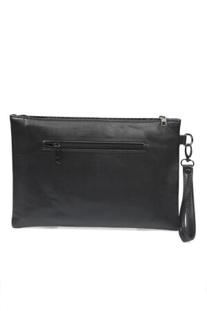 Capone Damen-Clutch aus Lackleder mit Krokodilmuster, Paris, Schwarz - 7