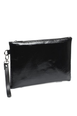 Capone Damen-Clutch aus Lackleder mit Schlangenmuster, Paris, Schwarz, 356-Z003-RPT-01-0001 - 3