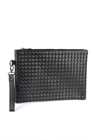 Capone gestrickte gemusterte Paris 222 schwarze Damen-Clutch - 6