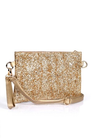 Capone Paillettenbesetzte Paris 220 Gold Damen-Clutch - 1