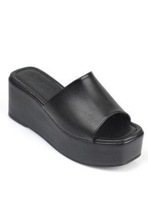 Capone Skin Wedge Heeled Single Strap Damen-Flatform-Hausschuhe 530-137-VOL-01-00001 - 4