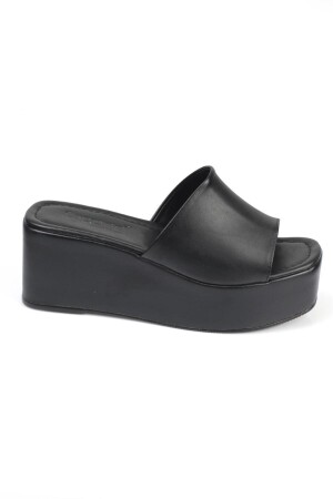 Capone Skin Wedge Heeled Single Strap Damen-Flatform-Hausschuhe 530-137-VOL-01-00001 - 5