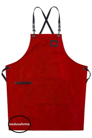 MNZ-Cross Strap Kitchen Apron كبير الطهاة المطعم مطعم مطعم مطعم مطعم مطعم مطعم مطبخ مطبخ صياغة شعر باريستا Apron 903767 - medusaforma