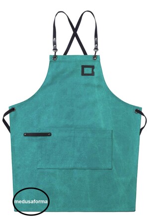 MNZ-Cross Strap Kitchen Apron كبير الطهاة المطعم مطعم مطعم مطعم مطعم مطعم مطعم مطبخ مطبخ صياغة شعر باريستا Apron 903767 - medusaforma