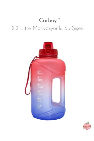 Carboy - 2.2 Litre Motivasyonlu Su Şişesi - 1