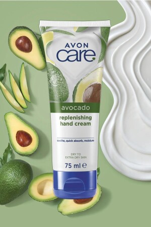 Care Avocado-Extrakt-Handcreme für trockene Haut 75 ml. - 3