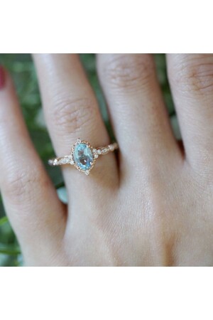 Carly Vintage Aquamarin-Ring - 3