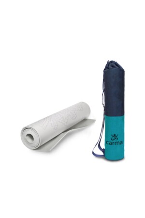 Carma Sports graue Yoga-Fitness-Pilates-Teppichmatte mit Tasche SL_OYMAT19138Ma - 1