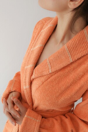 Carmine Robe Desert - Ekstra Yumusak- Modern Ve Ozel Tasarim %100 Pamuk Unisex Salyaka Bornoz - Cottonmania