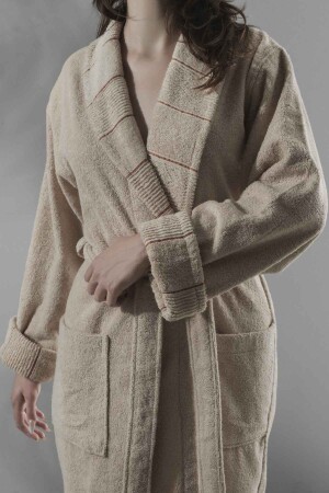 Carmine Robe Dust - Ekstra Yumusak, Modern Ve Ozel Tasarim %100 Pamuk Unisex Salyaka Bornoz BO00015 - COTTONMANIA