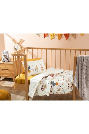 Carnival Baumwoll-Bettbezug-Set für Babys, 100 x 150 cm, Beige - 2