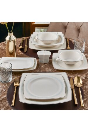 Caroline 54 Parça 12 Kişilik Yemek Takımı 6343 PR.00000GBSCR54KYT8306343 - Güral Porselen