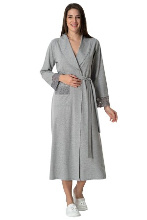 Carpediem 1543 Gri Sabahlık - Mecit Pijama