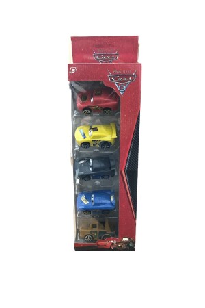 Cars Lightning Mcqueen Figured Character Friction Car Set of 5 Simsek5pcs - 3