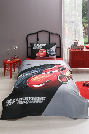 Cars Lmq95 Tek Kişilik Disney Lisanslı Lastikli Fitted Çarşaf Çocuk Pike Takımı - Özdilek