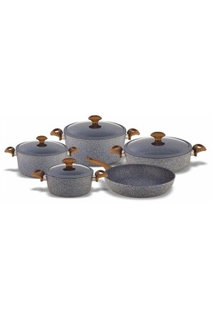 Casa Milano 9-teiliges Granit-Kochgeschirr-Set CML0288 - 1