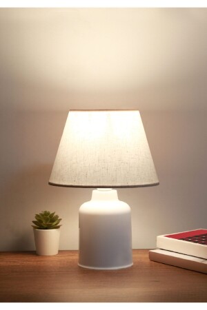 Casey Konik Kırçıllı Kumaş Başlıklı Abajur Ayd-2648 - Homing