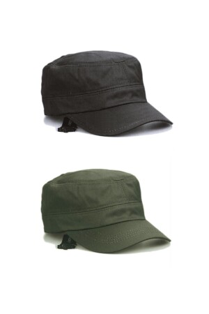 Castro-Hut in Schwarz und Khaki, 2er-Set, Castro-Khaki-Schwarz - 2