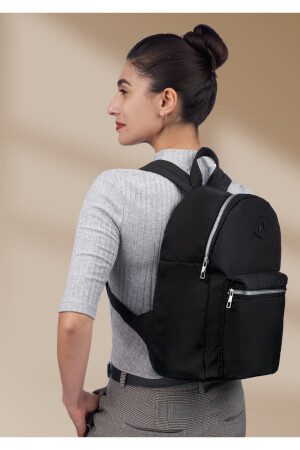 Casual Trend Midi Daily Damen Rucksack Schwarz İDACASU240 - 3