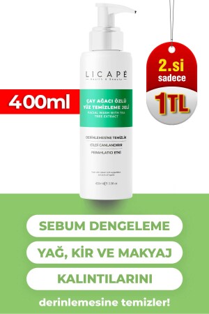 Çay Ağacı Özlü Yüz Temizleme Jeli 400ml - 2