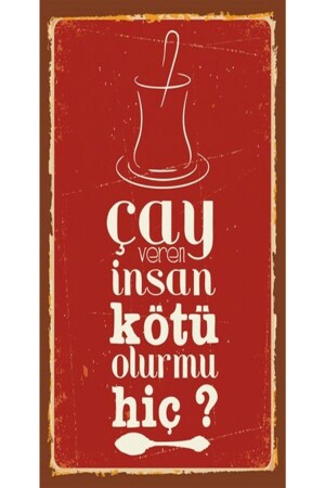 Çay Ve Kahve Temalı 6'lı Ahşap Duvar Poster Seti - Hbb Özel Seri - 9