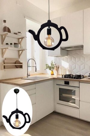 Çaydanlık Sarkıt Avize Modern Retro Ofis Cafe Bar Otel Restaurant Tavan Lamba Çaycı - Utku Tasarim