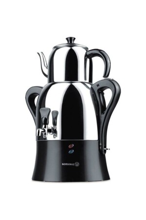 Çaykolik Samovar A341 - 04 Schwarz / Inox Edelstahl - 1