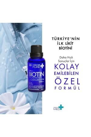 Cecepure Sıvı Biotin 5000 Mcg 15000 Mcg Hidrolize Kolajen Saç- Tırnak Ve Cilt Vitamini 30 ml - 2