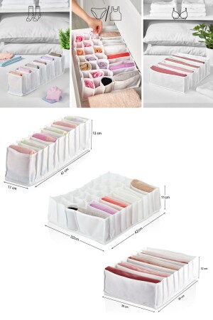 Çekmece İçi İç Çamaşırı Ve Çorap Düzenleyici Set - Serstil