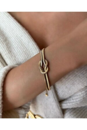 Çelik Bileklik Kararmaz Düğüm Model 2 Yıl Ithalatçı Garantili - İnn Jewellery