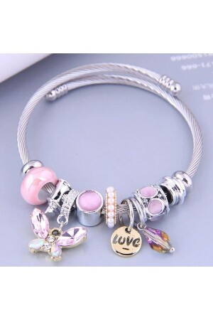 مقعد معدني من فولاذ المقاوم للصدأ من النزيف مع مساحة موضوعية للفراشة الكريستالية - Şengül Ticaret