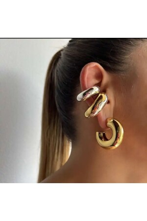 ÇELİK HALKA EARCUFF (ÇİFT) - 3